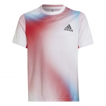 adidas Tennis-Tshirt Boys Q1 2022 weiss/rot Jungen